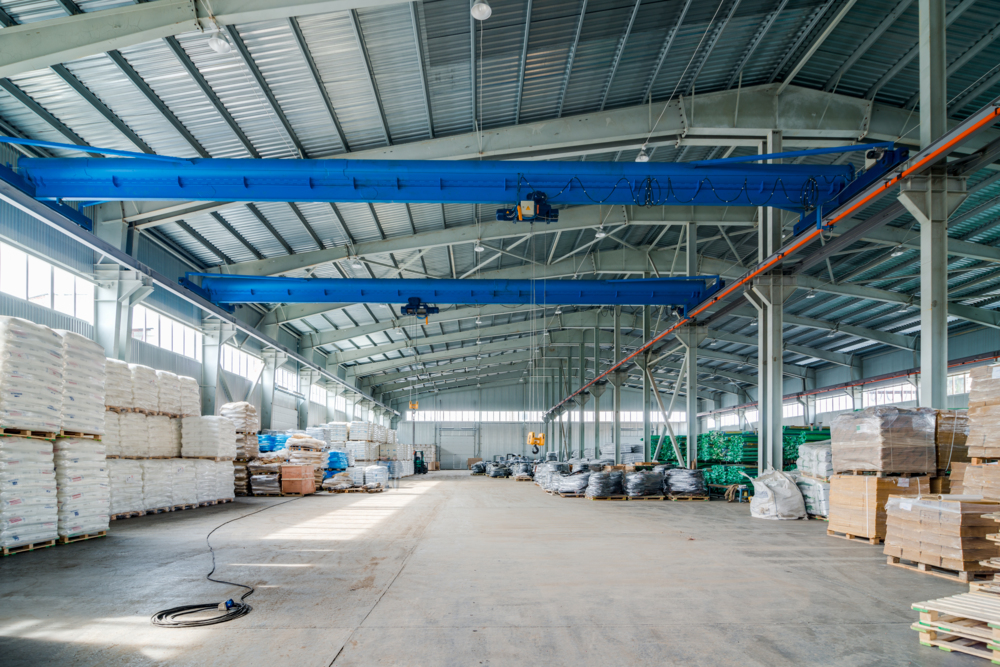 Interior of new warehouse